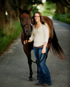 Girl with her horse - Kennebunk Senior Picture